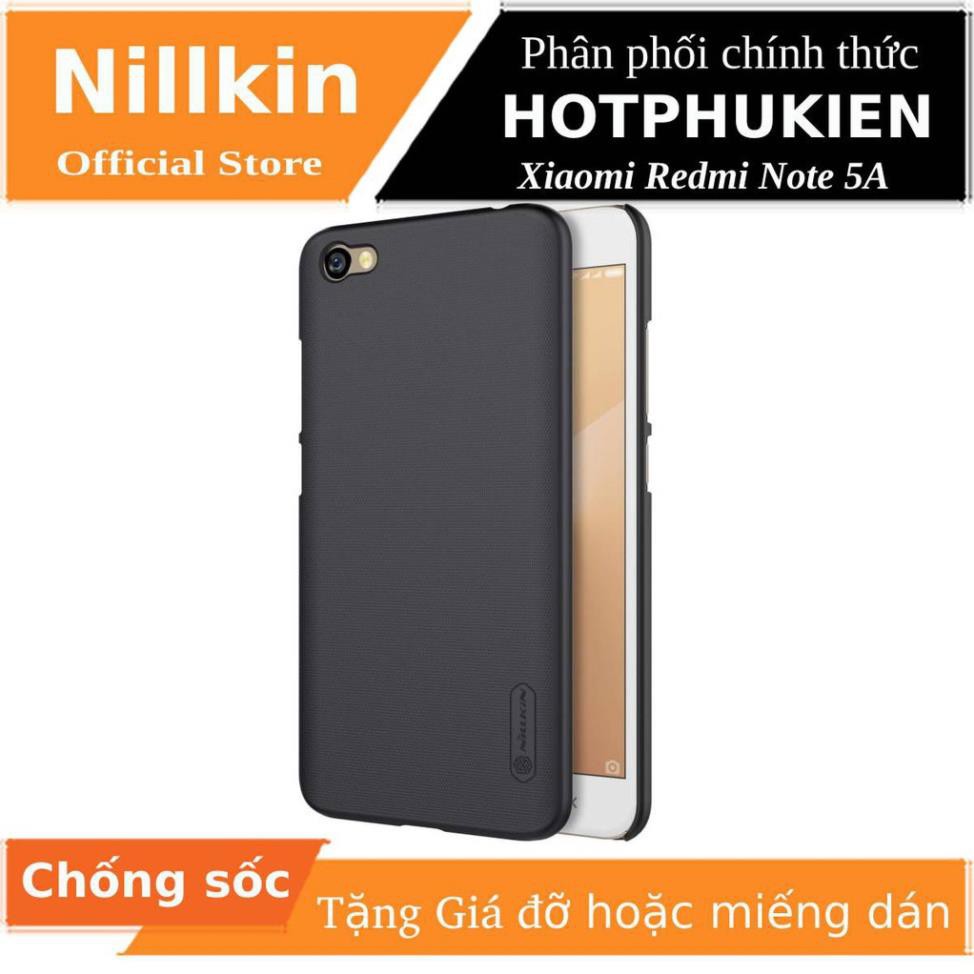 Ốp Lưng Sần Chống Sốc Cho Xiaomi Redmi Note 5A hiệu Nillkin (tặng kèm giá đỡ hoặc miếng dán từ tính) - Hàng chính hãng