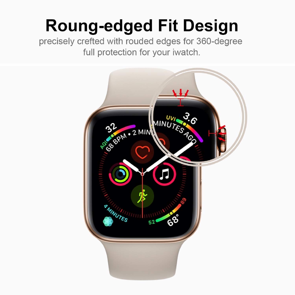 Kính cường lực 3D dán bảo vệ màn hình đồng hồ thông minh watch iWatch 38mm 42mm 40mm 44mm