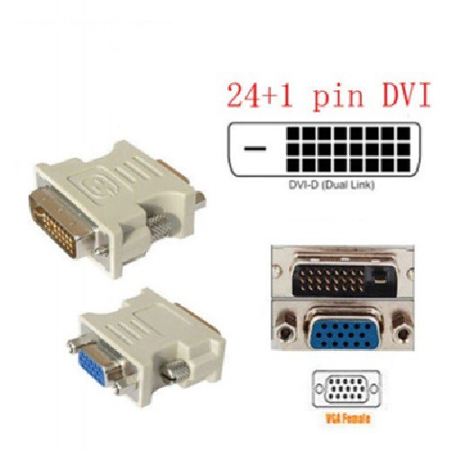 Đầu chuyển tín hiệu từ DVI 24+1 sang VGA -dc1213