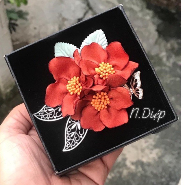 Hoa cài áo cao cấp-nhiều màu