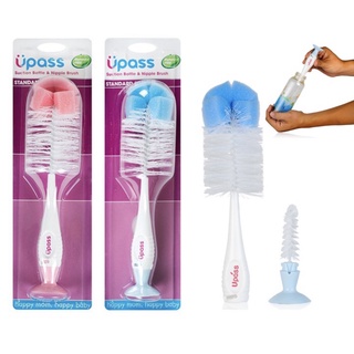 Bộ cọ rửa bình sữa núm ti, cọ súc bình sữa Upass gồm 1 cọ súc bình và 1 cọ rửa túm ti