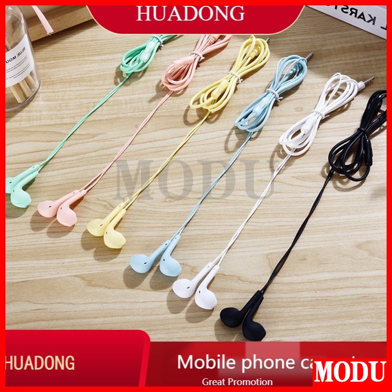 Tai Nghe Bass Thể Thao Có Dây 3.5mm Màu Kẹo Chống Nước Cho Điện Thoại