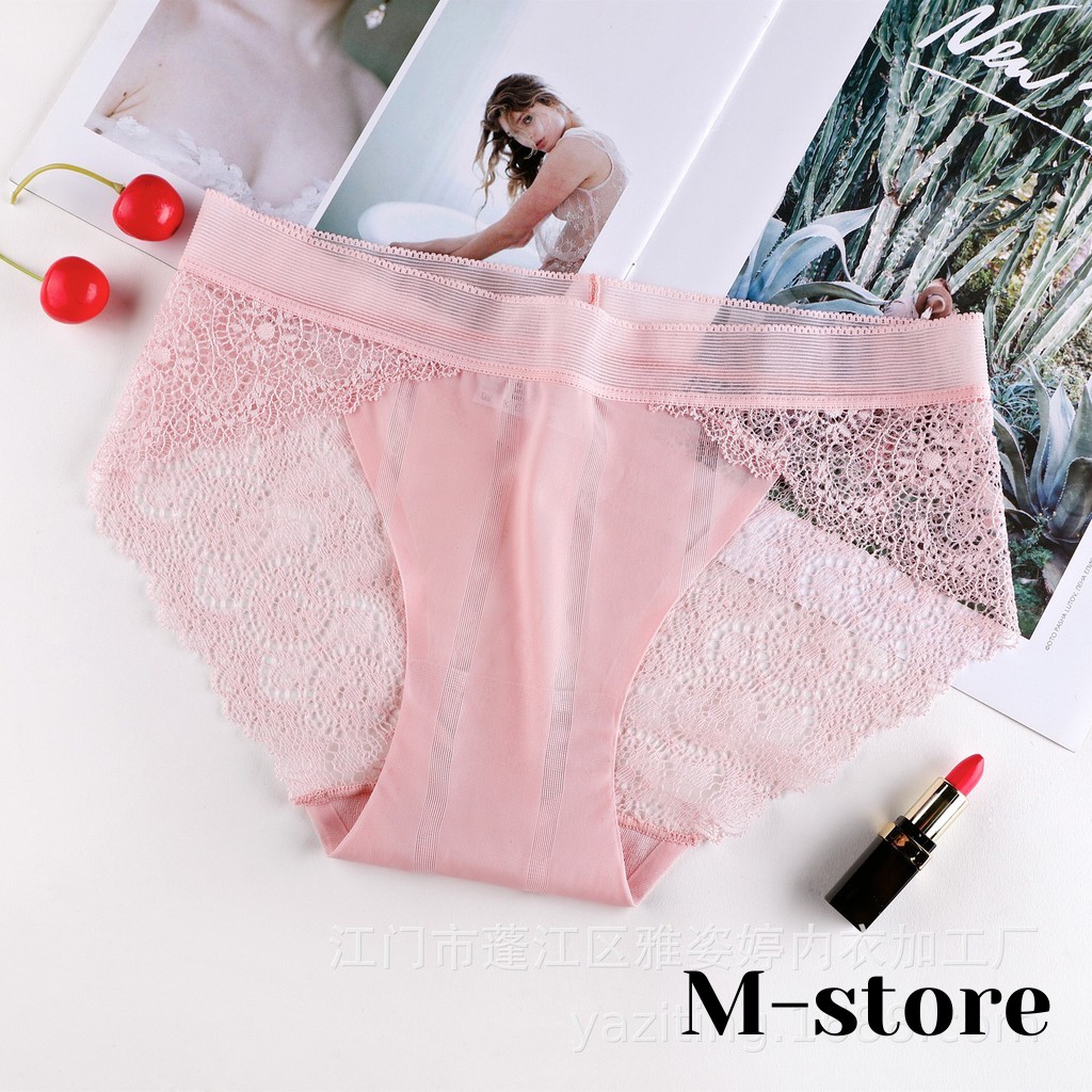 Quần Lót Nữ Phối Ren Gợi Cảm , Thông Thoáng Q04_ M-store | BigBuy360 - bigbuy360.vn