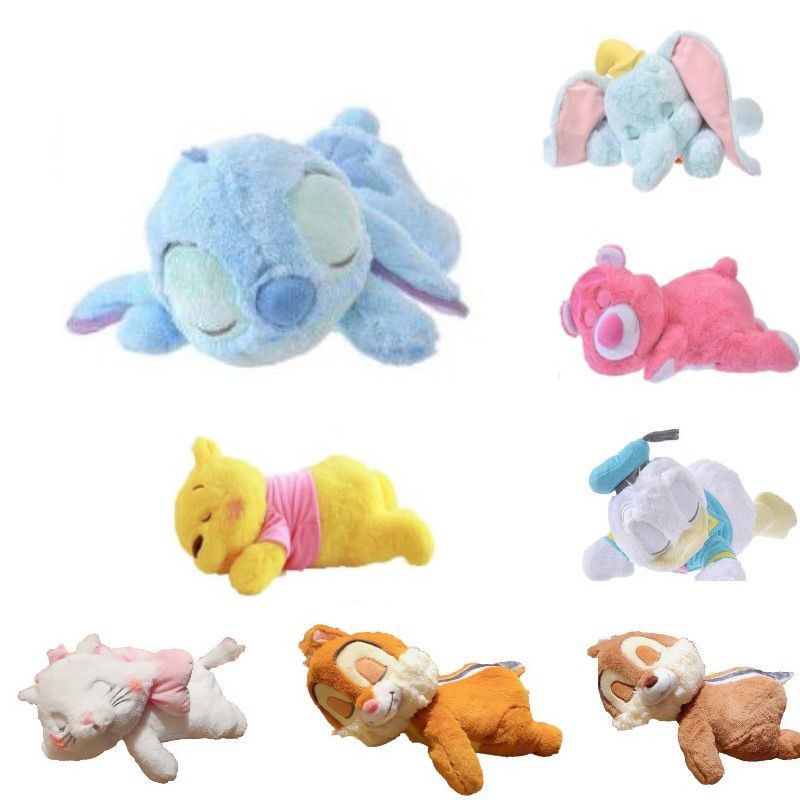 Thú nhồi bông ngủ hình Stitch Dumbo Donald Lotso hoạt hình Disney thích hợp làm quà cho bé