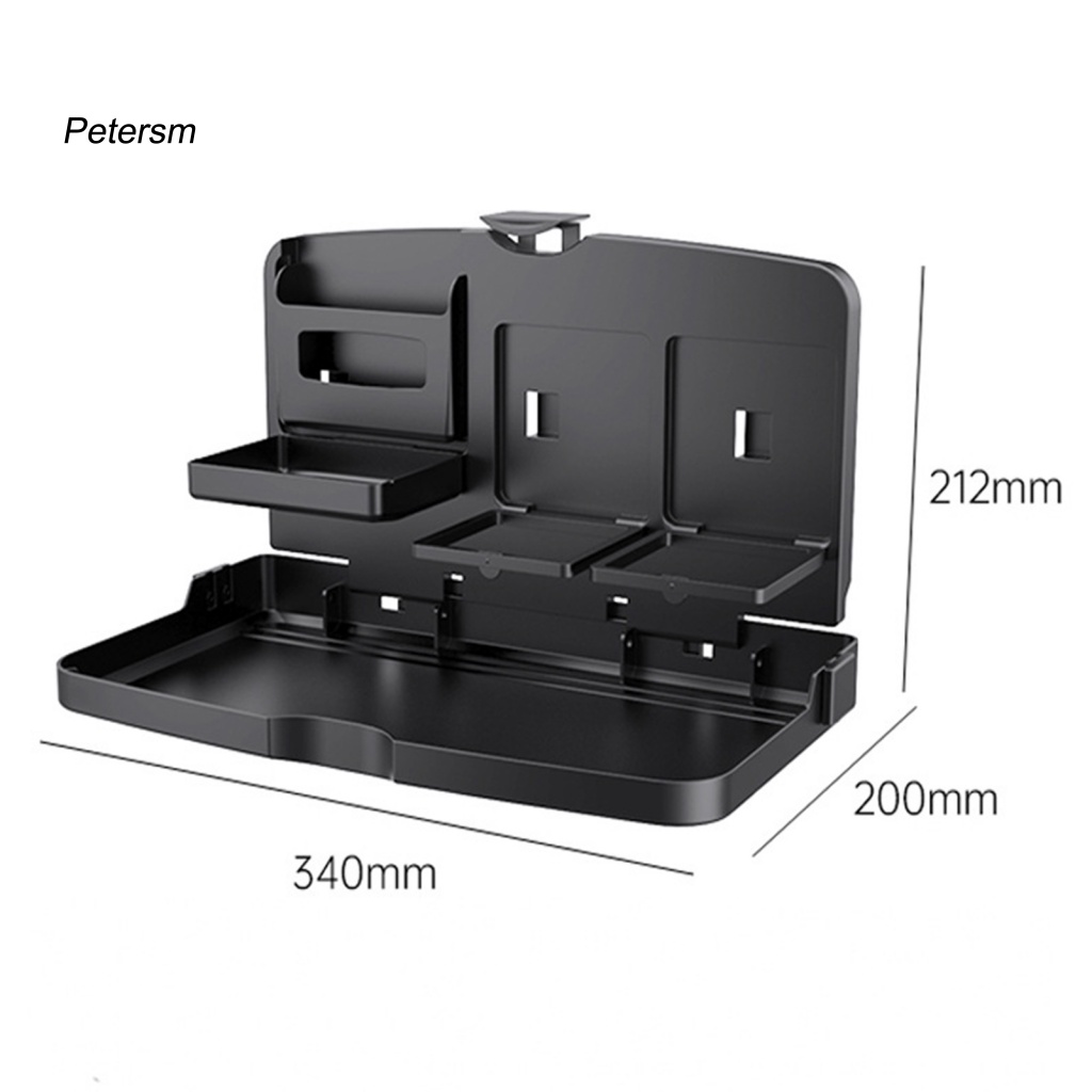 Khay Đựng Thức Ăn Bằng Nhựa PP Đa Năng Gắn Phía Sau Ghế Ngồi Xe Hơi