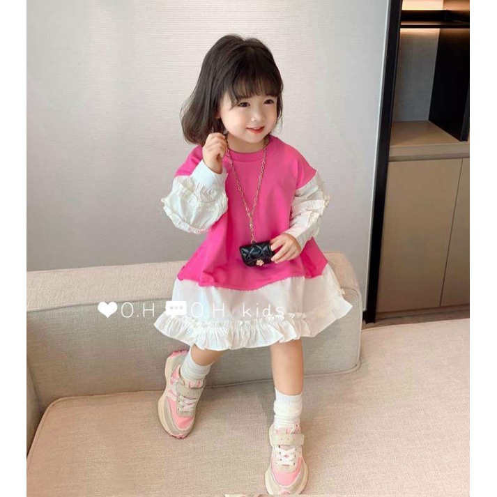 váy phốí bèo cho bé