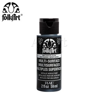 MÀU 2968 - Metallic Charcoal Black, MÀU VẼ TRANG TRÍ FOLKART MULTI-SURFACE