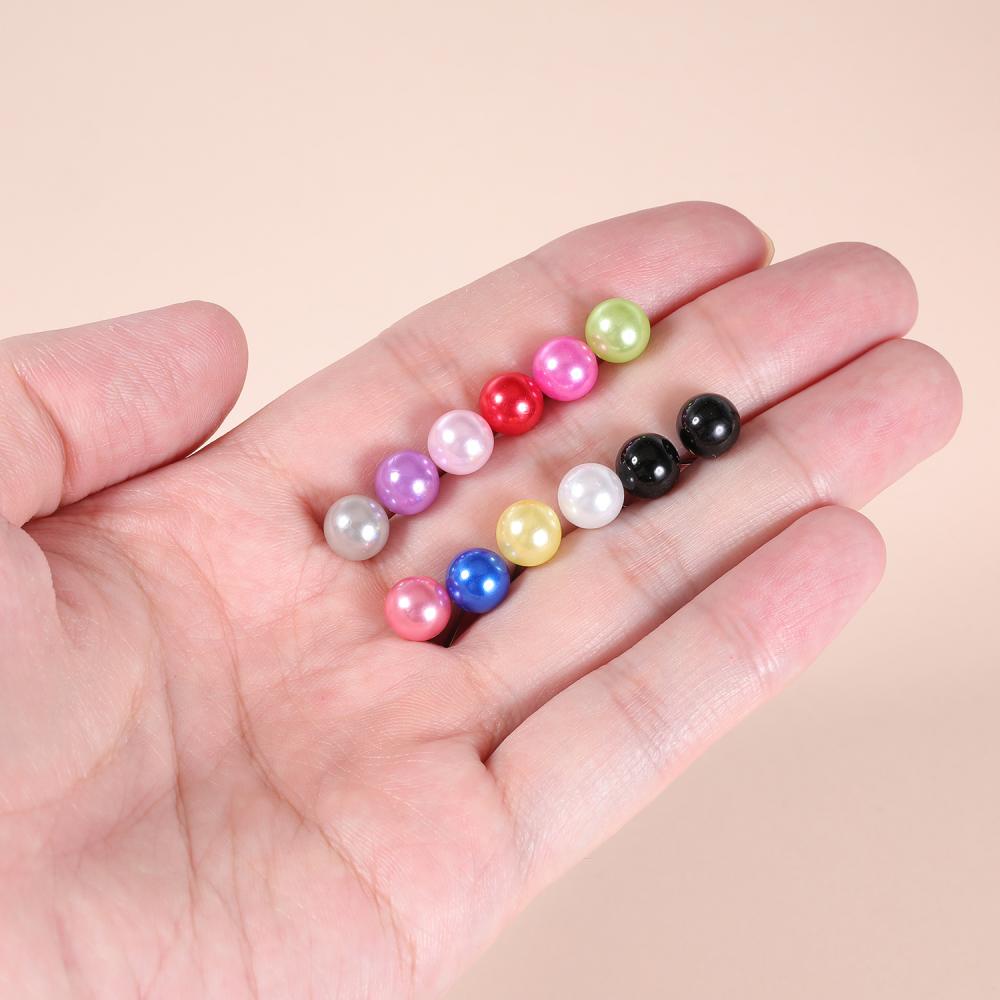 12 Đôi Bông Tai Ngọc Trai Giả Nhiều Màu 4 / 6 / 8mm 20g