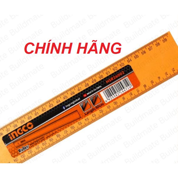 ĐỒ NGHỀ INGCO Thước nhôm 60cm HSR26002 (Cam kết Chính Hãng 100%)