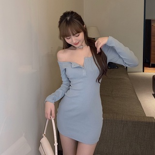 [MÃ MADE20K3Q GIẢM 20% ĐƠN 500K] Váy đầm nữ sexy lệch vai gợi cảm chất liệu thun tăm cao cấp