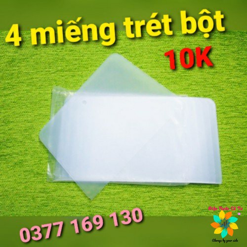 Combo 4 miếng trét nhựa trét bột