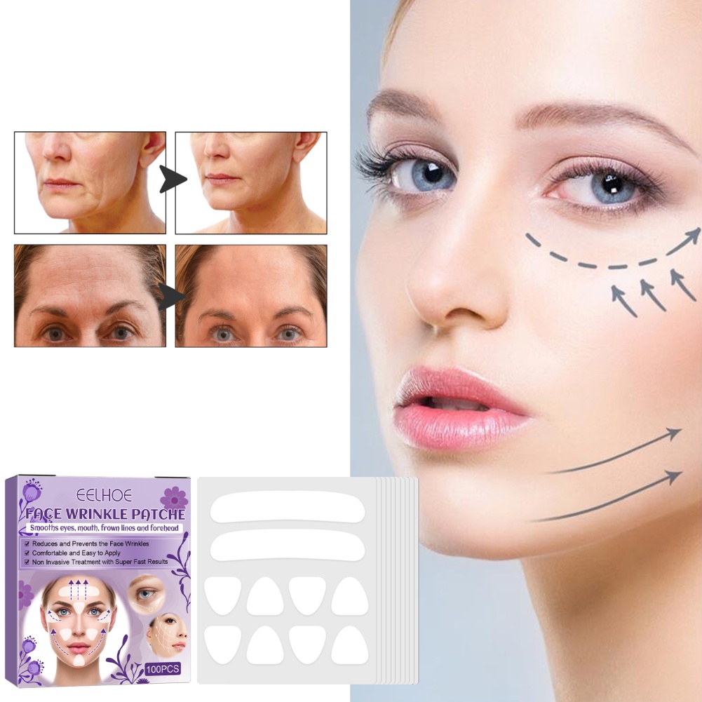 Hộp 100 miếng dán nâng cơ da mặt trán ANNIES kéo giãn loại bỏ nếp nhăn hiệu quả