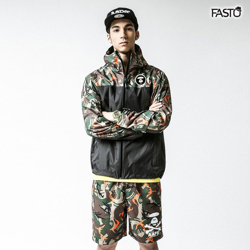 Áo Khoác Gió Camo - Thời trang nam FASTO