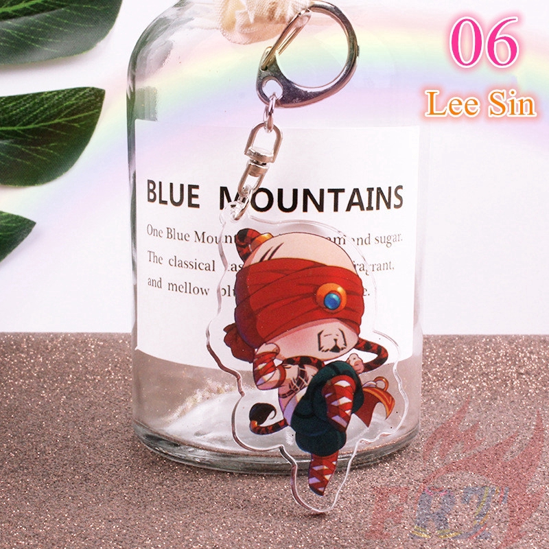 >Ready Stock< ❀ League of Legends Móc khóa ❀ Q LOL Games Hero Figures KeyRing Pendant Gifts