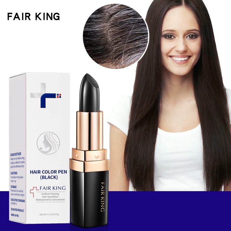 Kem Nhuộm Tóc Tạm Thời Che Phủ Chân Tóc Đen Tức Thì FAIR KING