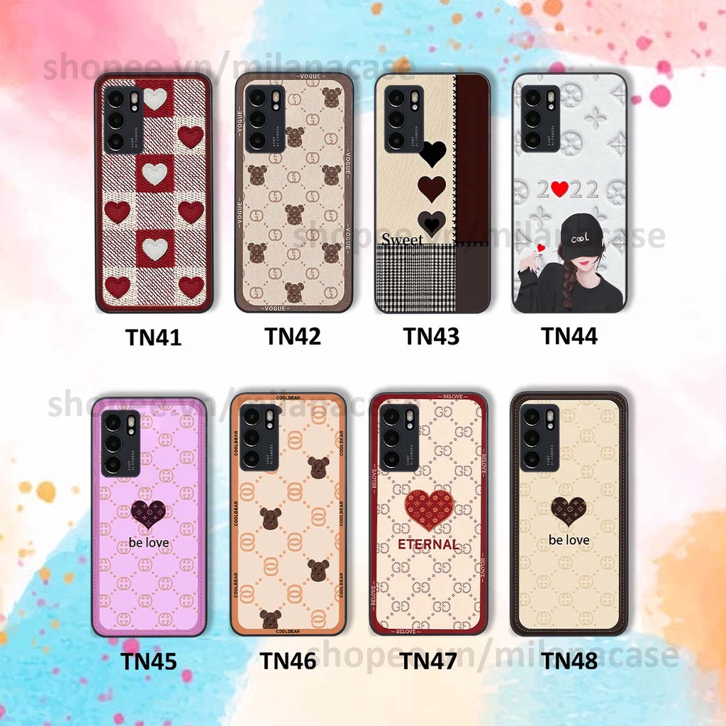 Ốp Oppo Reno6 / Reno6 Z 5G / Reno 6 hình trái tim be love tình yêu siêu đẹp, cá tính, thời trang