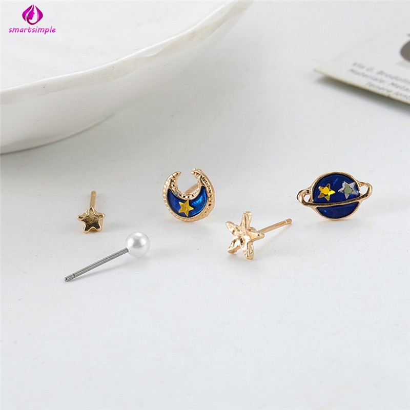 Set 5 Khuyên Tai Thời Trang Dành Cho Nữ
