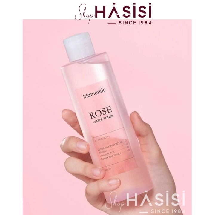 Nước Hoa Hồng Cấp Ẩm Cho Da Chiết Xuất Tinh Dầu Hoa Hồng MAMONDE ROSE WATER TONER 250ml