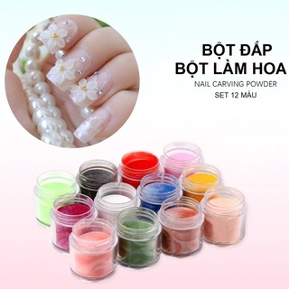 Set 24 Màu Bột Đắp Móng & Bột Làm Hoa