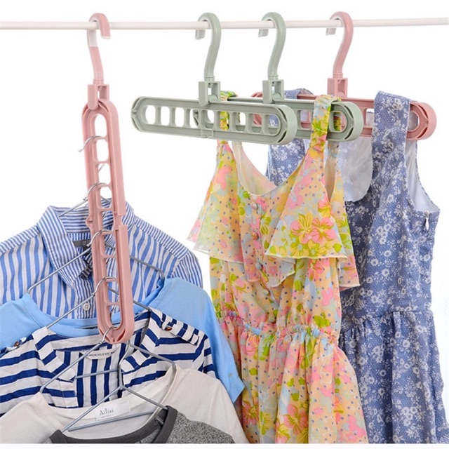 Combo sỉ 100 móc treo đồ 9 nấc tiện lợi giá siêu tốt