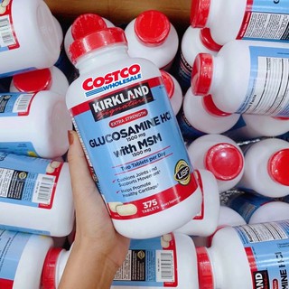 [Air 2/24 Mỹ] Glucosamine Kirkland 375 VIÊN HCL with MSM 1500mg