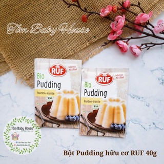 Bột Pudding Hữu Cơ Hương Vani RUF 40g làm thạch, pudding cho bé