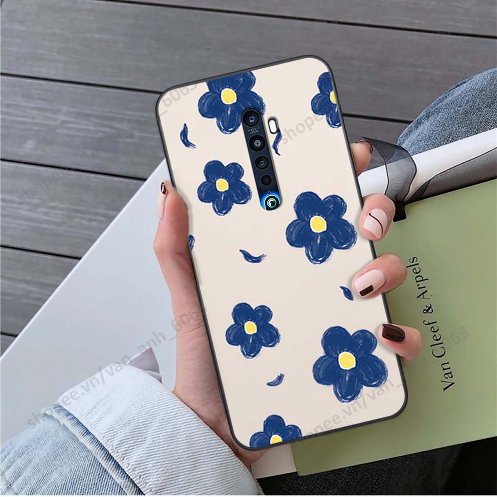 Ốp lưng Oppo Reno 2f / Reno2 F in hình hoa, gấu rich bear nghệ thuật, thời trang