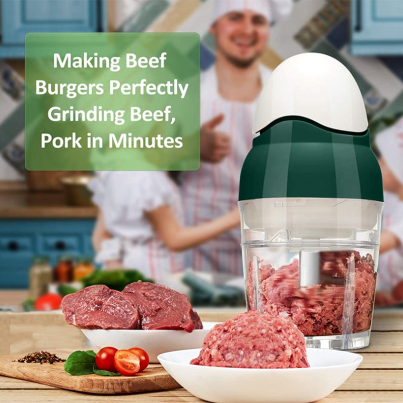 Food Processor,Mini Blender,Chopper, Bowl 2.5 Cup 200 Watt Fast Speed Meat Grinder ,for Meat Garlic Onion Salad(1 PCS)