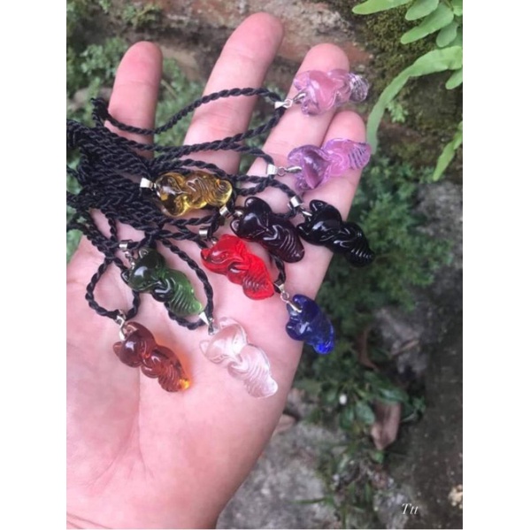 Mặt hồ ly móc bạc (không dây)