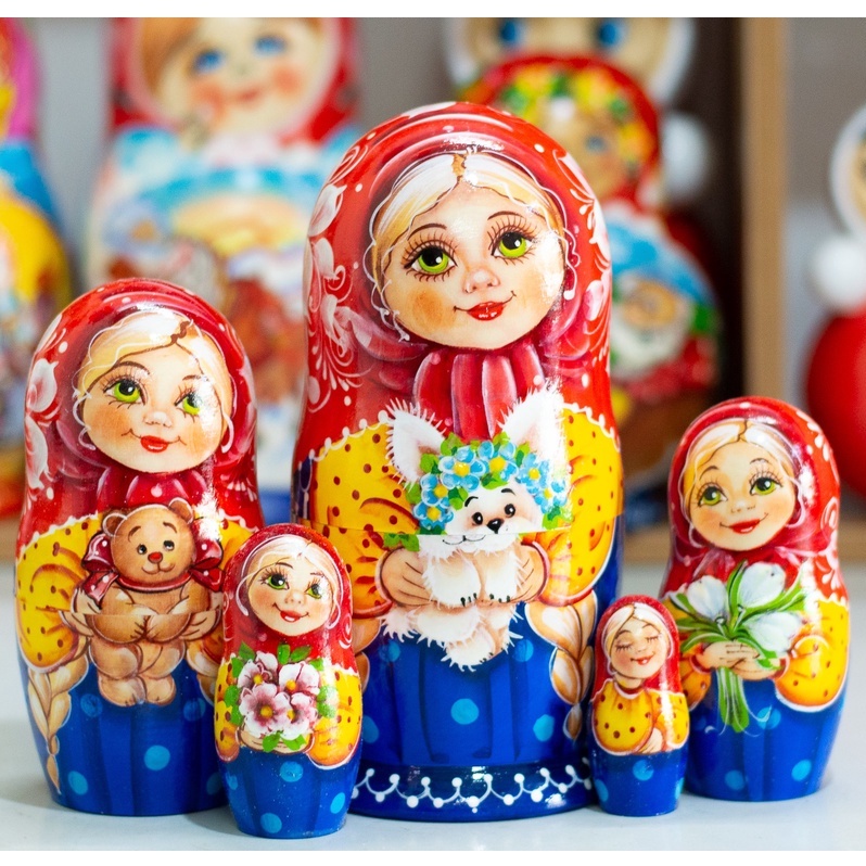 (CÓ VIDEO CỰC DỄ THƯƠNG) CÁC BỘ BÚP BÊ NGA MATRYOSHKA 3 LỚP, 5 LỚP QUÀ LƯU NIỆM NGA CỰC ĐẸP VÀ ĐỘC ĐÁO