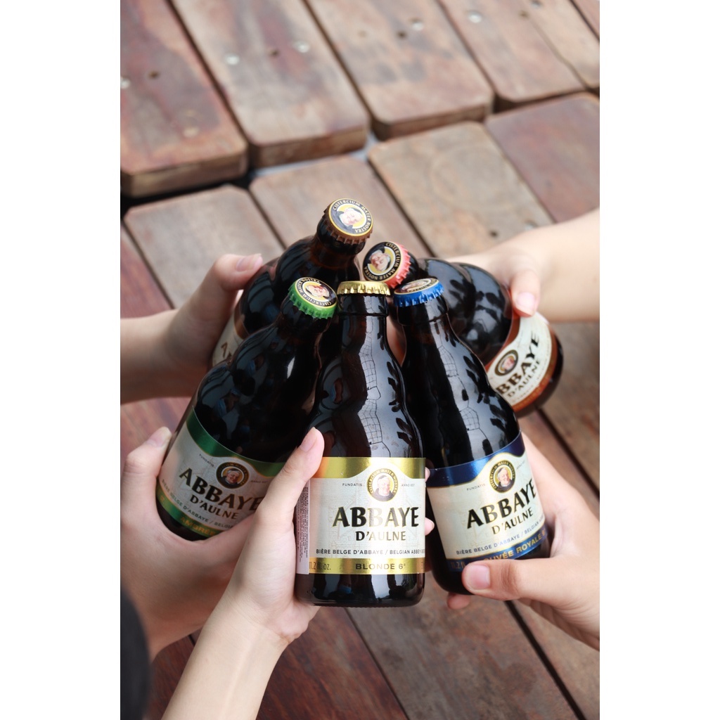 Combo bia 12 chai tiết kiệm - Tặng thùng gỗ sang trọng, trang nhã | Schwaben Brau - Abbaye D'aulne - Charleroi