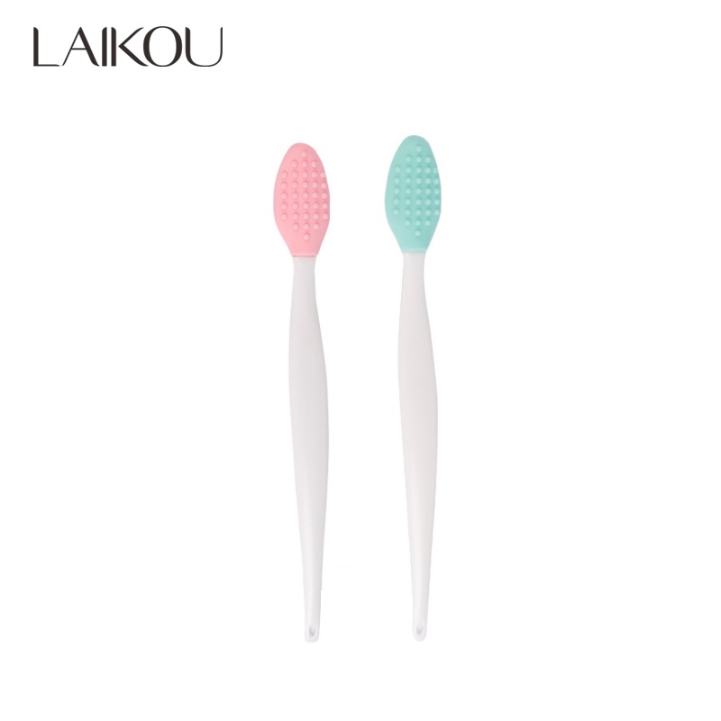 Bàn chải rửa mặt LAIKOU làm từ silicon mềm làm sạch mụn đầu đen cho mặt và mũi