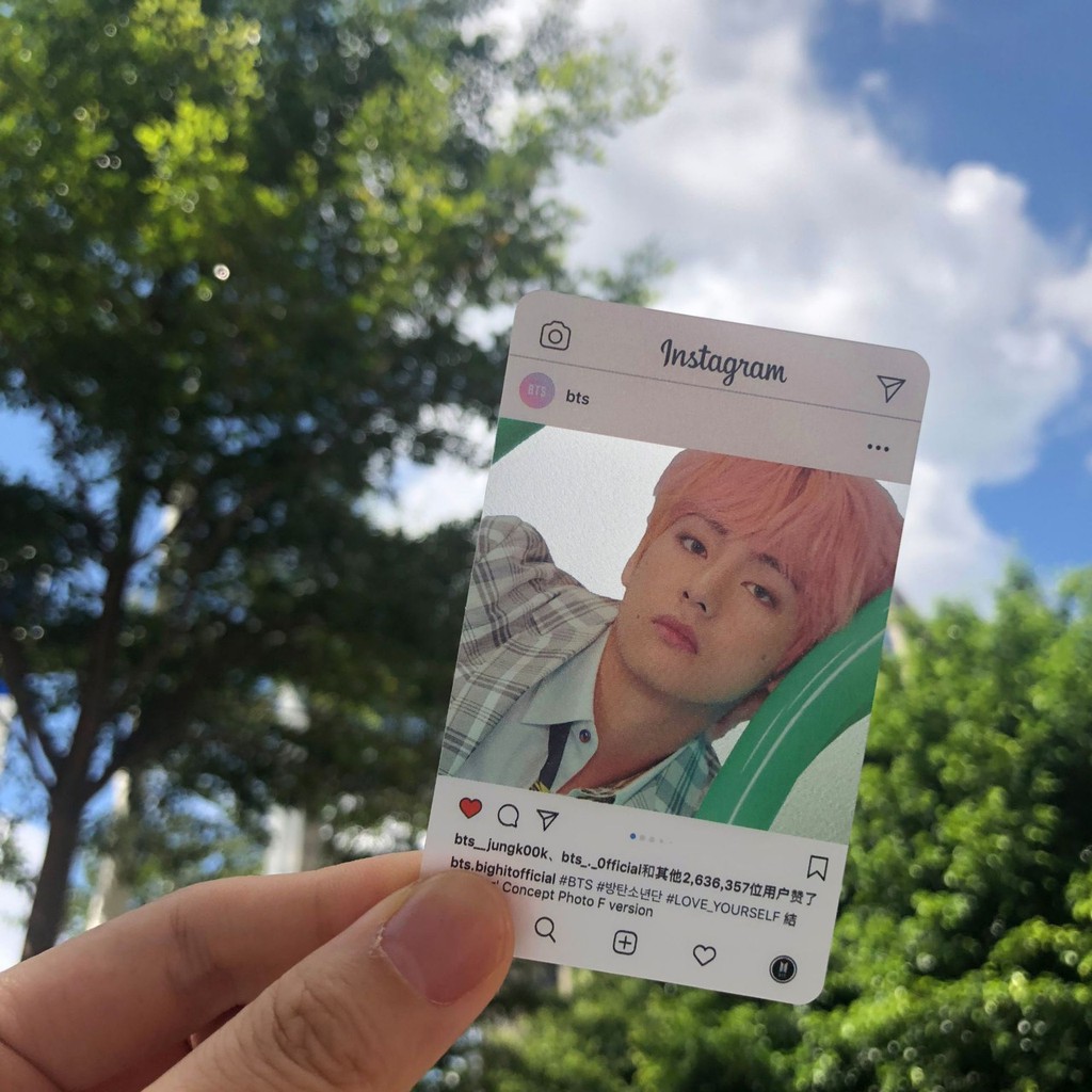 SET 8 CARD TRONG INSTAGRAM BTS, BLACKPINK,