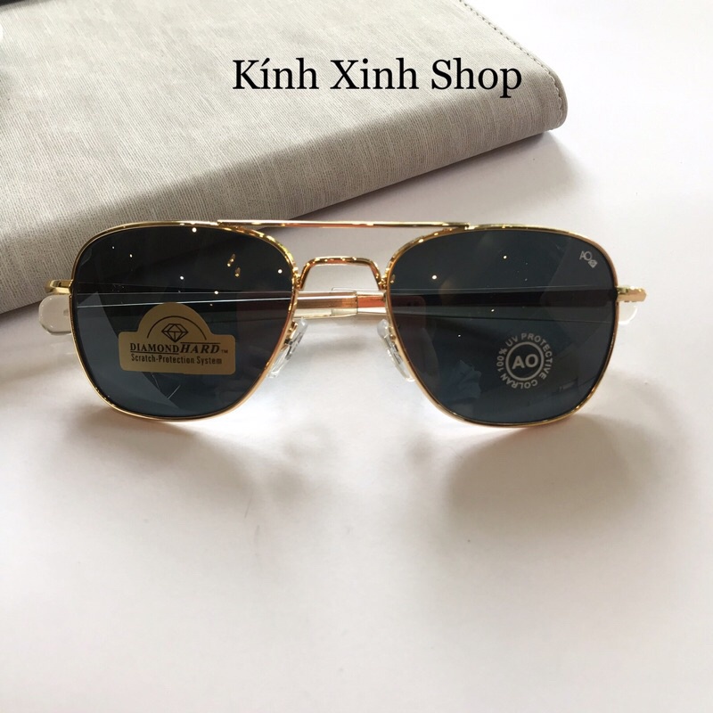 Kính râm, Kính mát Nam Cơn Ao Fullbox Phụ Kiện Tròng Thuỷ Tinh Cao Cấp