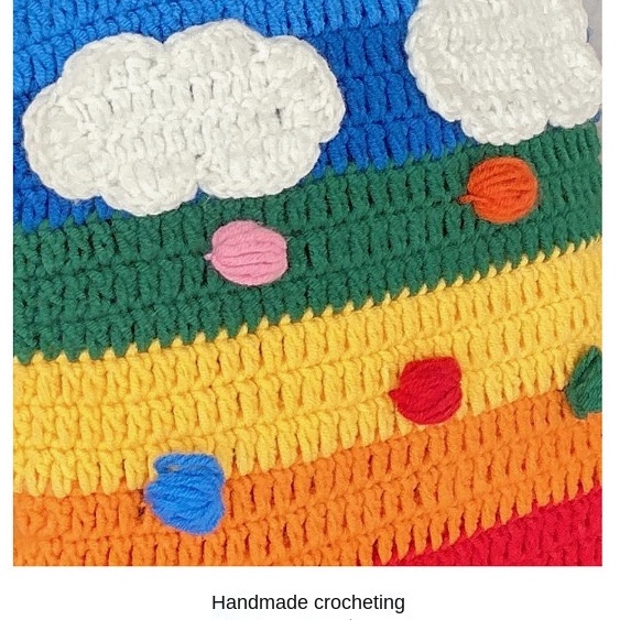 Túi Đeo Chéo Màu Sắc Cầu Vồng Dành Cho Nữ