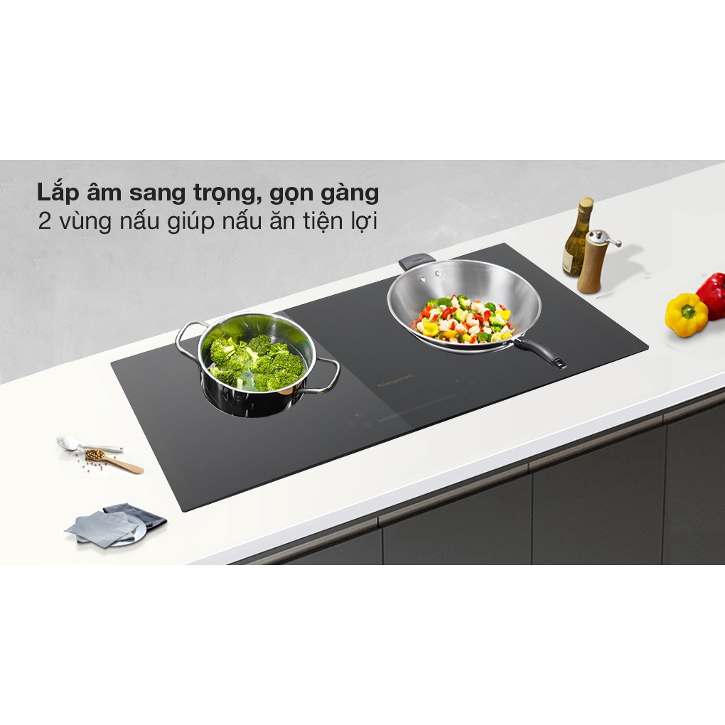 Bếp điện từ đôi Kangaroo KG851i