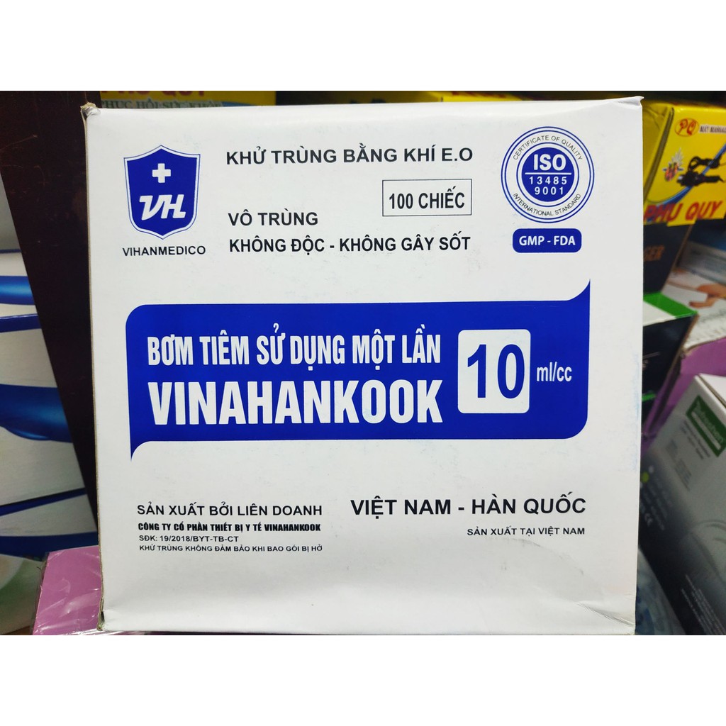 Bơm tiêm Vinahankook 1ml , 3ml, 5ml hộp 100c