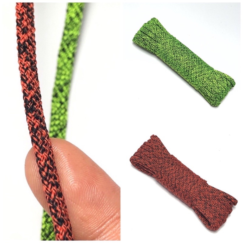 10 mét - Dây Dù dẹp 5mm dày 1.5mm dệt ống oval hoạ tiết thổ cẩm dùng làm macrame , sp handmade , trang trí thời trang