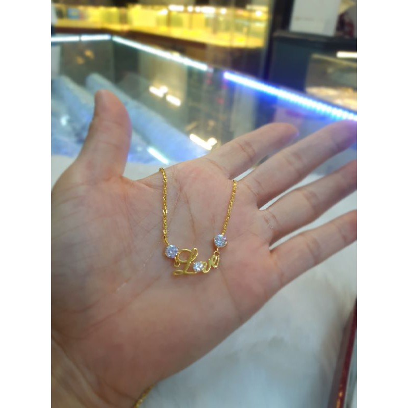 Dây chuyền mặt chữ love