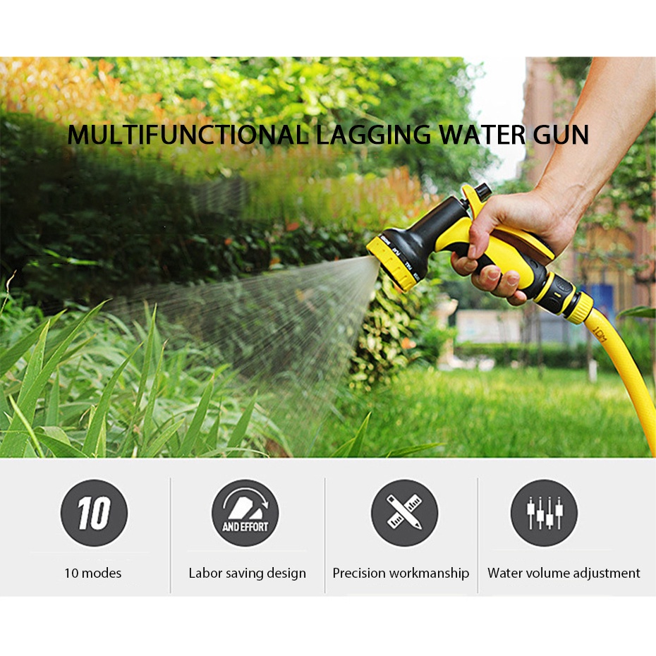 Bộ vòi phun nước BLALION dùng rửa xe/tưới vườn đa năng bằng kim loại