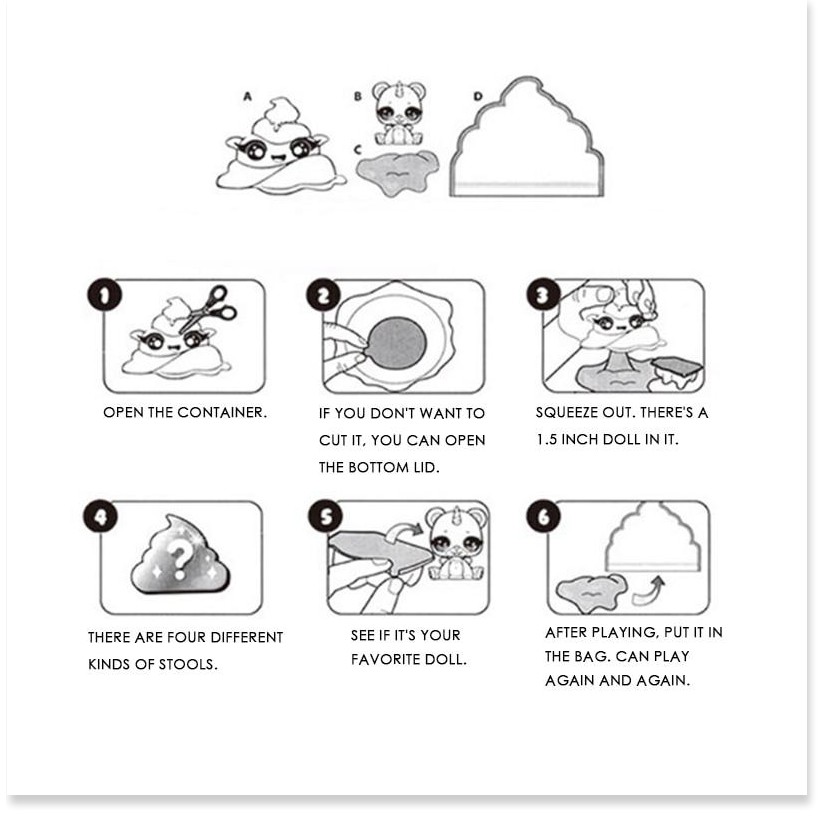 Shake The Poopsie Soft Slime Squishies Bất Ngờ Dừa Nhổ Kỳ Lân Búp Bê Bóp Quà Tặng Đồ Chơi