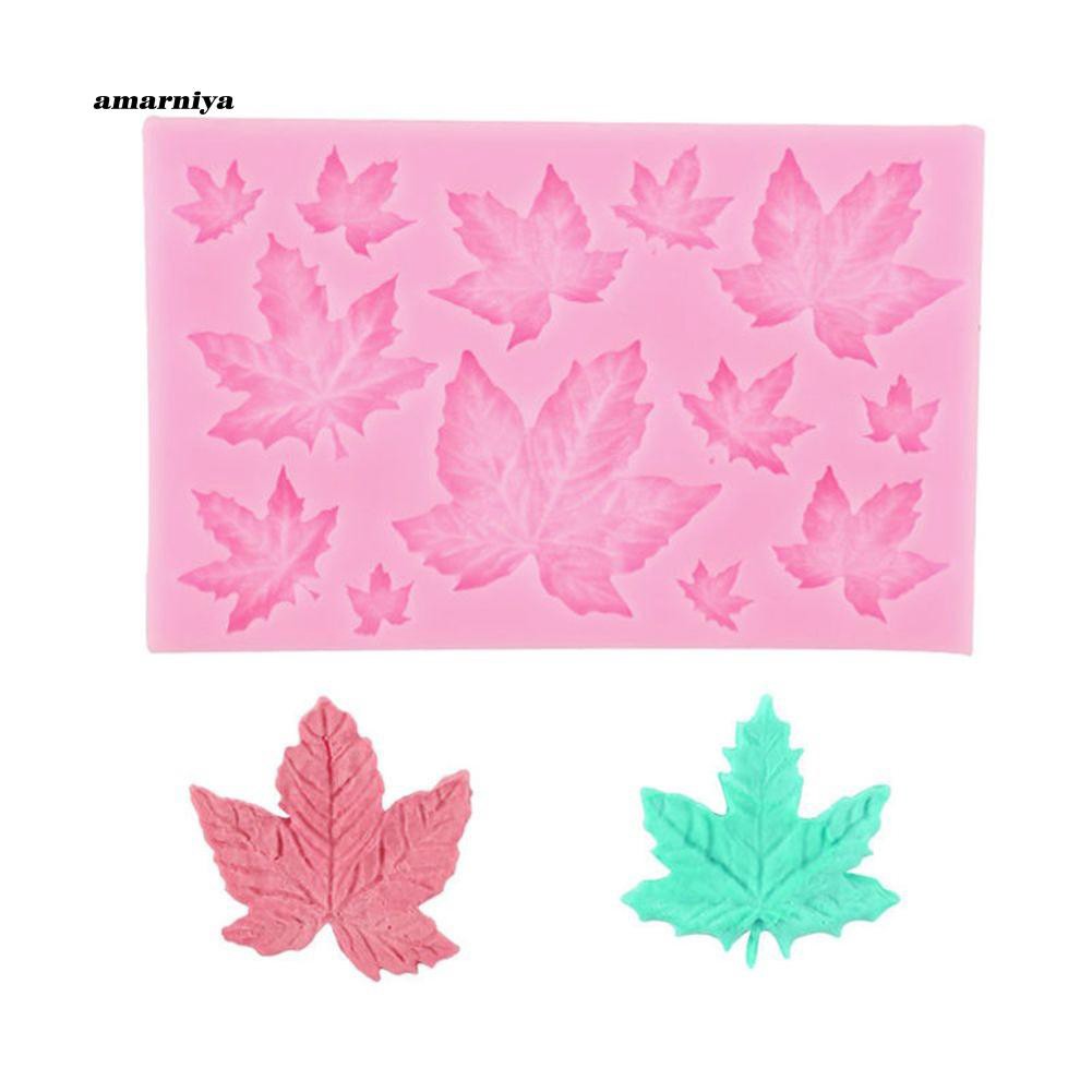 Khuôn silicon làm bánh đa năng tiện dụng hình lá phong xinh xắn