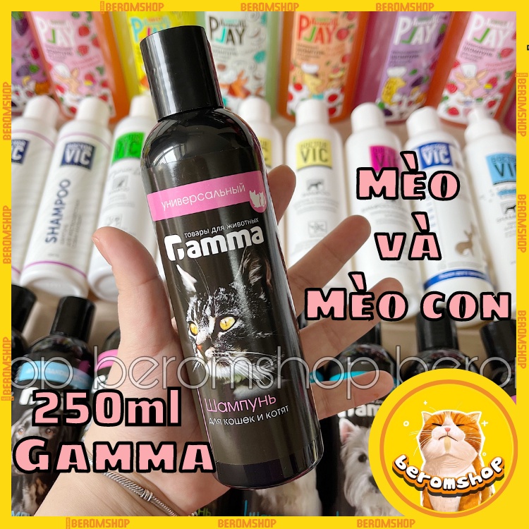 SỮA TẮM CHO CHÓ MÈO GAMMA 250ML NHẬP NGA MÙI THƠM DỊU GIÁ CỰC RẺ
