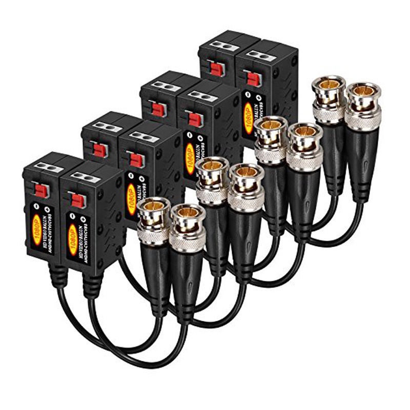 Bộ Video Balun 8MP 1080p chuyển đổi tín hiệu cho camera lên tới 600M