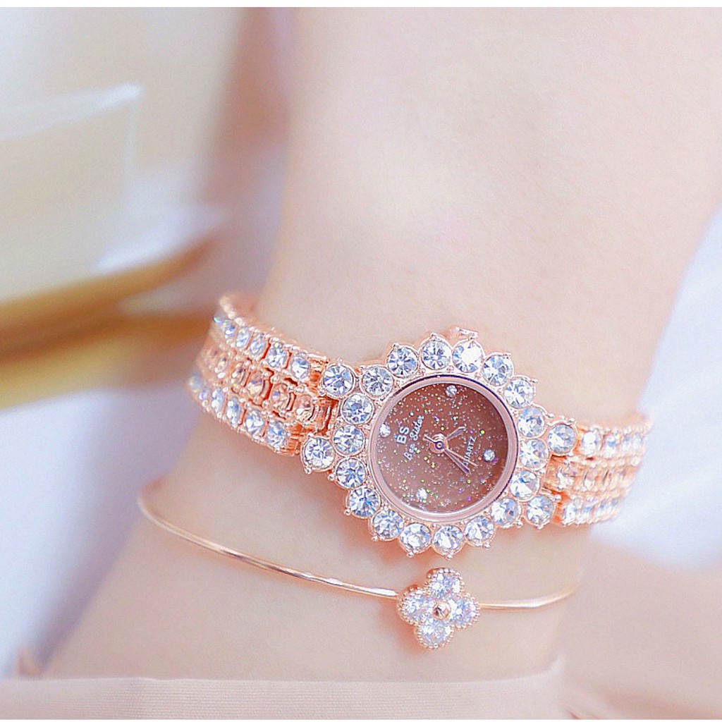 ĐỒNG HỒ NỮ THỜI TRANG BEE SISTER 1581 DÂY THÉPĐÍNH ĐÁ SIÊU SANG CHẢNH (2 MÀU) | BigBuy360 - bigbuy360.vn