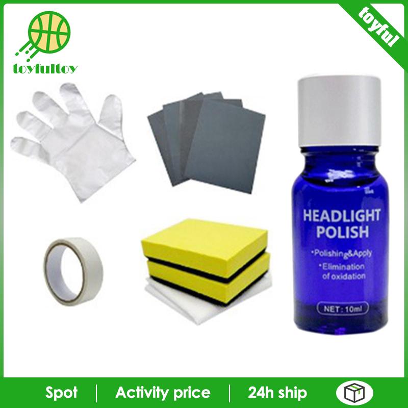 [Toyfulcabin] Bộ Phục Hồi Đèn Pha, Ống Kính Phục Hồi Chức Năng Đánh Bóng Nhẹ, Để Blurring Ageing Vàng Với Dụng Cụ Làm Sạch