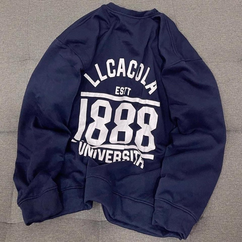 [RẺ VÔ ĐỊCH] Áo Nỉ Sweate 1888 một màu tay bồng from thụng Unisex,Chất bo tăm dày dặn(ảnh thật) | BigBuy360 - bigbuy360.vn