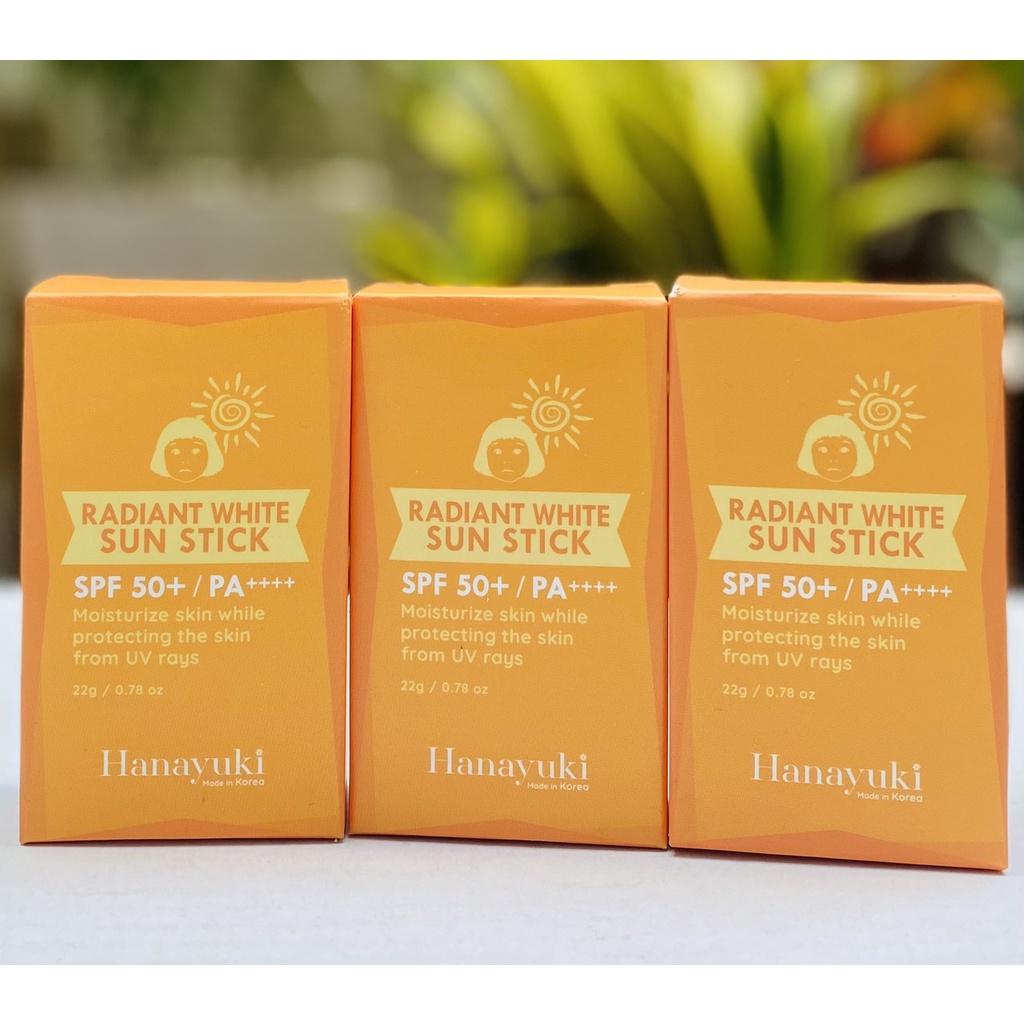 {CHÍNH HÃNG} SÁP CHỐNG NẮNG HANAYUKI- RADIANT WHITE SUN STICK , sản xuất tại Hàn Quốc