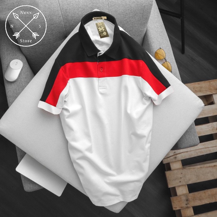 Áo thun polo nam sọc ngang có cổ bẻ vải cá sấu cao cấp trẻ trung Nexx&Dee NS1 | BigBuy360 - bigbuy360.vn
