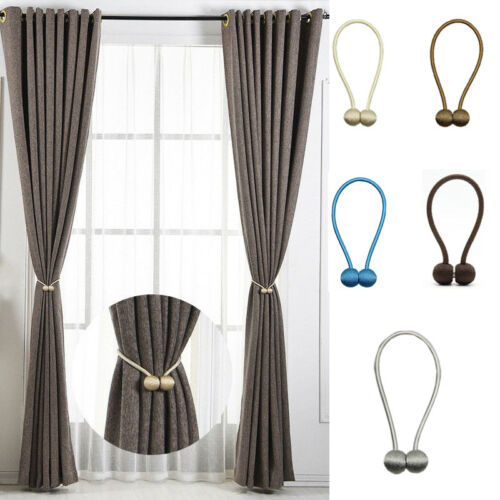 Magnetic Curtain Tiebacks Holder Hook Buckle Clip Curtain Tieback Polyester Decorative Home Accessories
